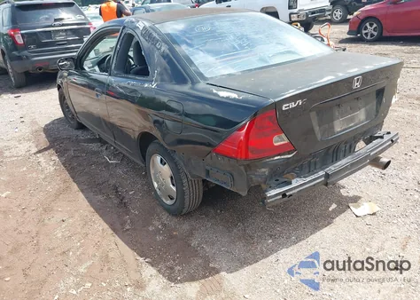 2001 Honda Civic Lx z USA, uszkodzony, nr VIN 1HGEM22591L006802